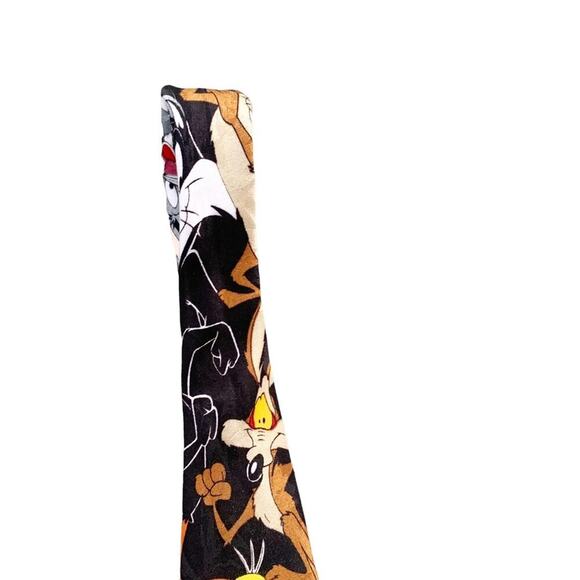 Warner Bros. Tie Vintage 1994 Looney Tunes Mania Novelty Bugs Bunny, Taz, Tweety - Picture 5 of 11